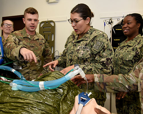 Deploying military health care providers