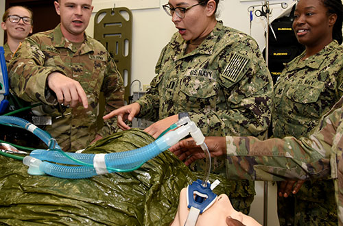 Deploying military health care providers